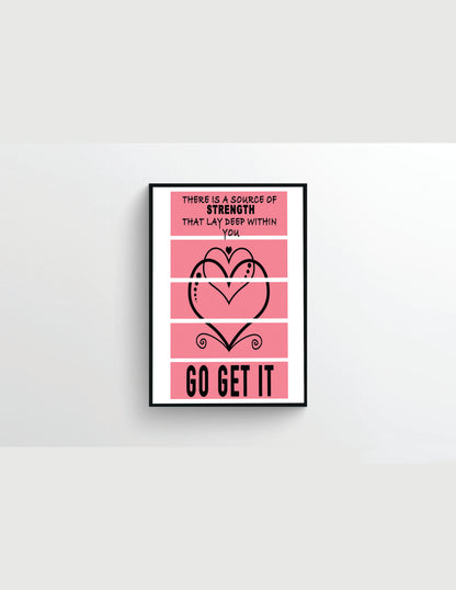 Wall Decor - There Is a Source Of Strength Print
